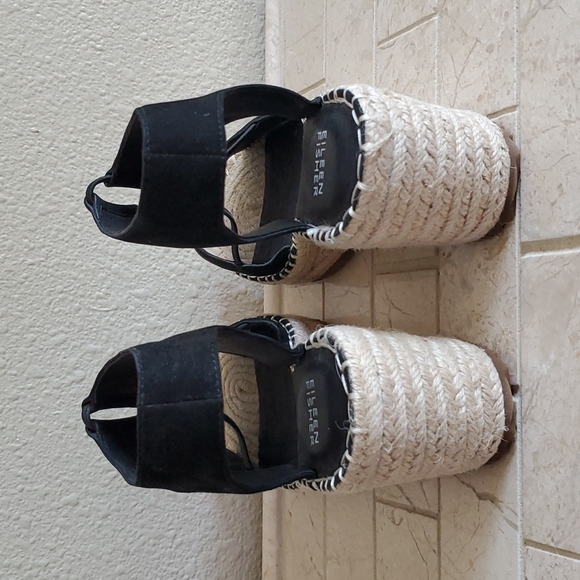 NEW Eileen Fisher Espadrille Sandals - Picture 6 of 8